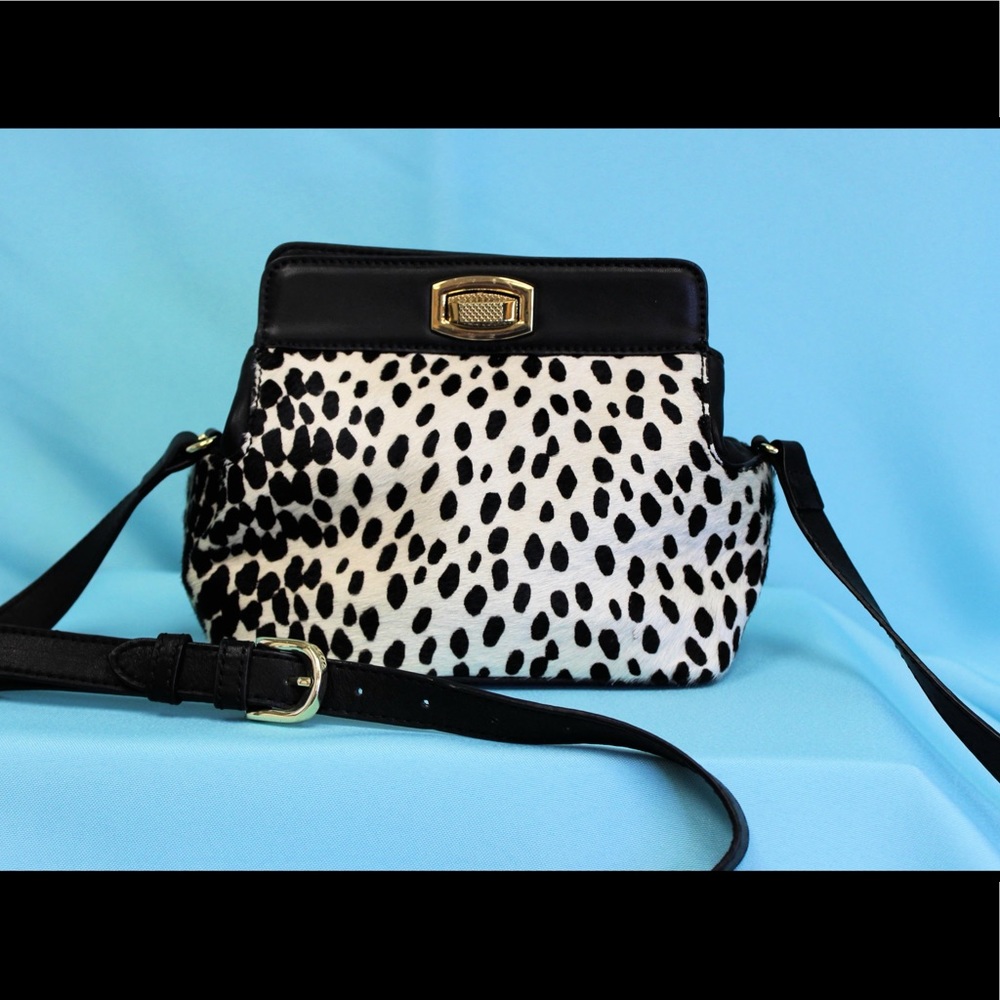 Ann Taylor Faux Fur Crossbody- NEW
